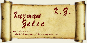 Kuzman Zelić vizit kartica